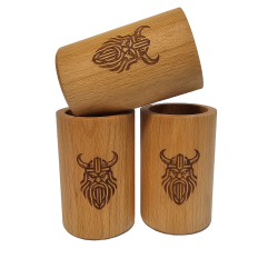 Kubek drewniany + logo